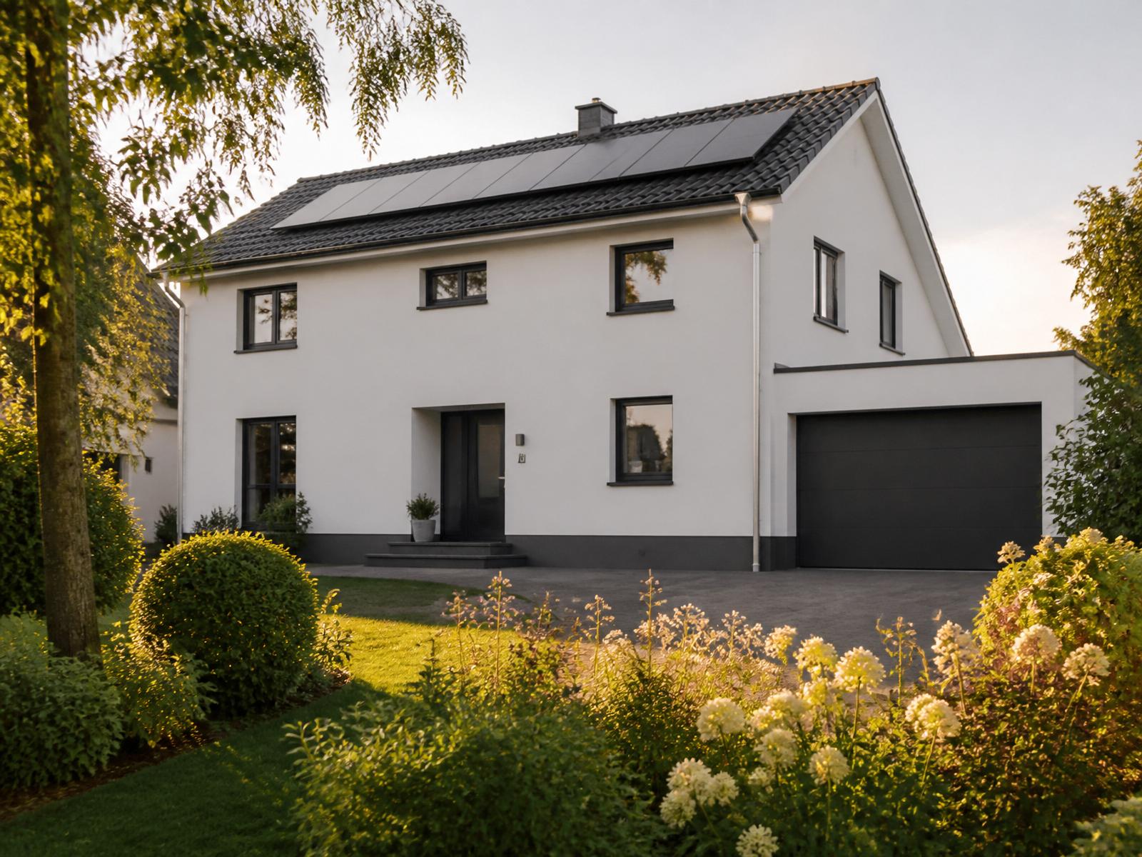 Modern saniertes Einfamilienhaus mit Photovoltaik in Deutschland